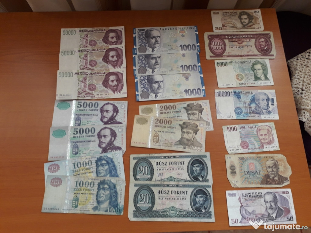 Bancnote Austria,Italia și Ungaria
