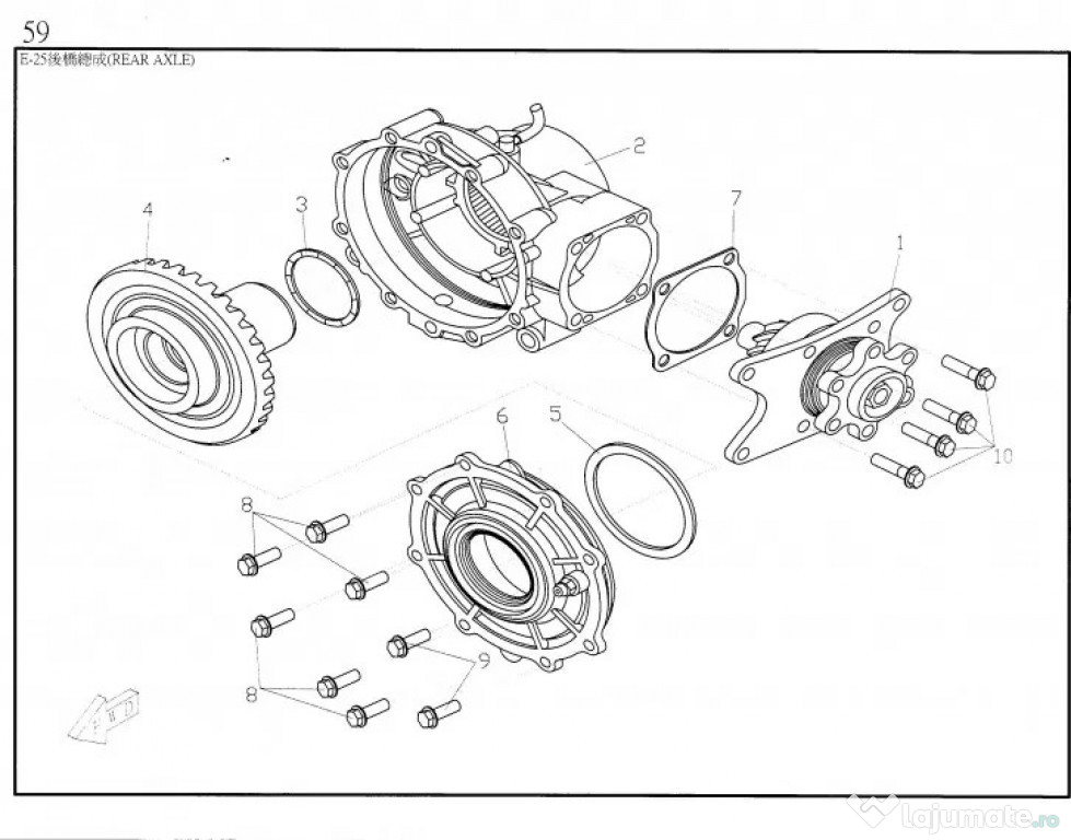 Grup spate cf moto 800