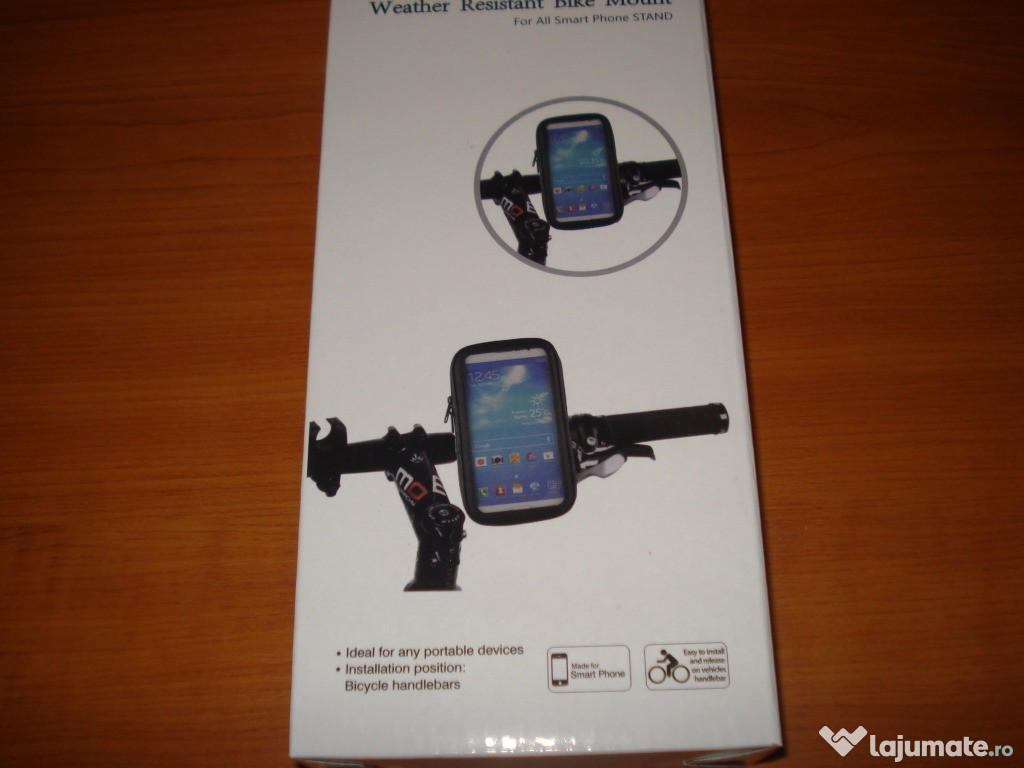Suport telefon impermeabil universal cu prindere bicicleta s