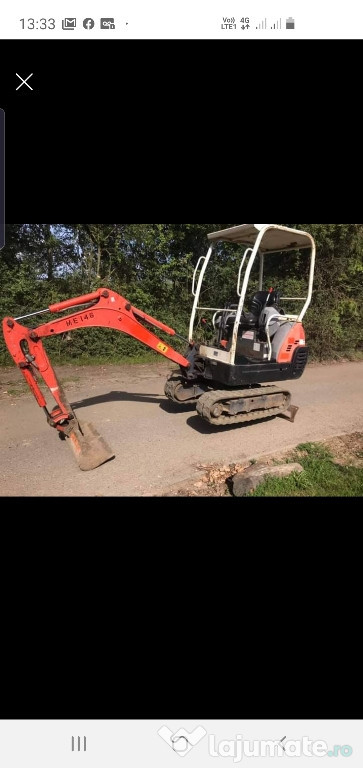 Miniexcavator kubota kx36-3 an 2009