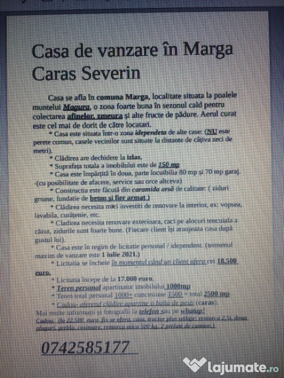 Casa Marga Caras Severin