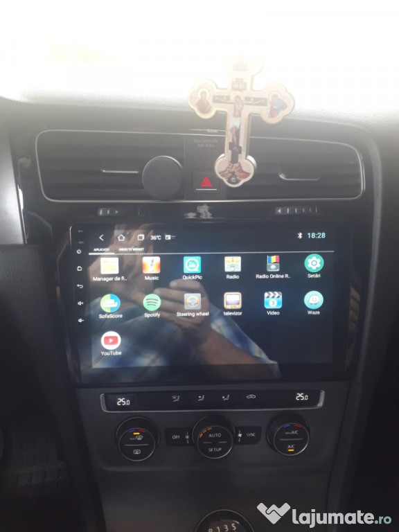 Navigatie Android VW Golf 7 Ecran 10inch, Carkit Waze