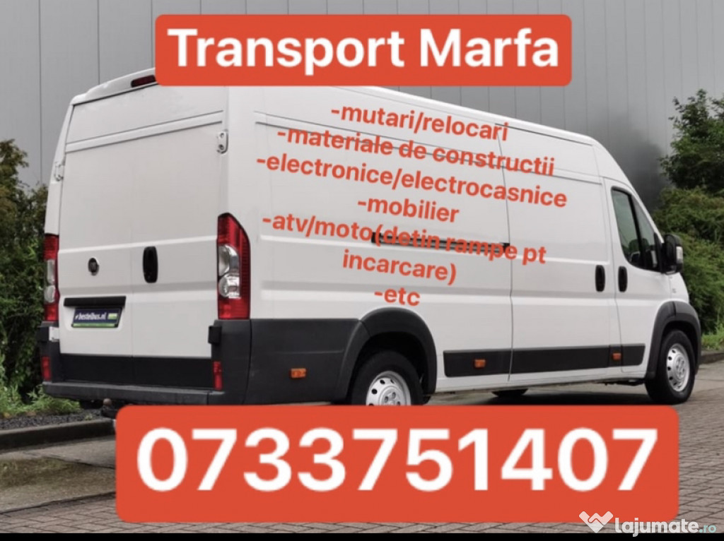 Transport marfa mutari relocari mobilier