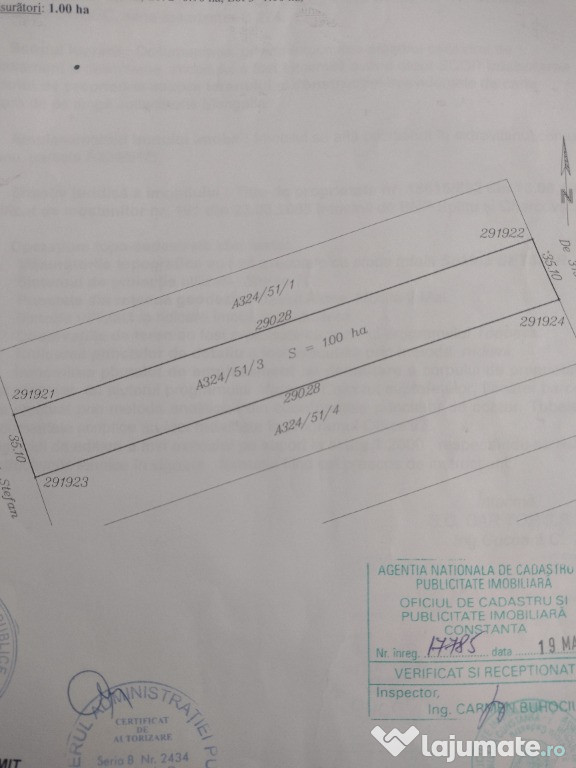 Particular, 1ha teren zona Limanu 5 €