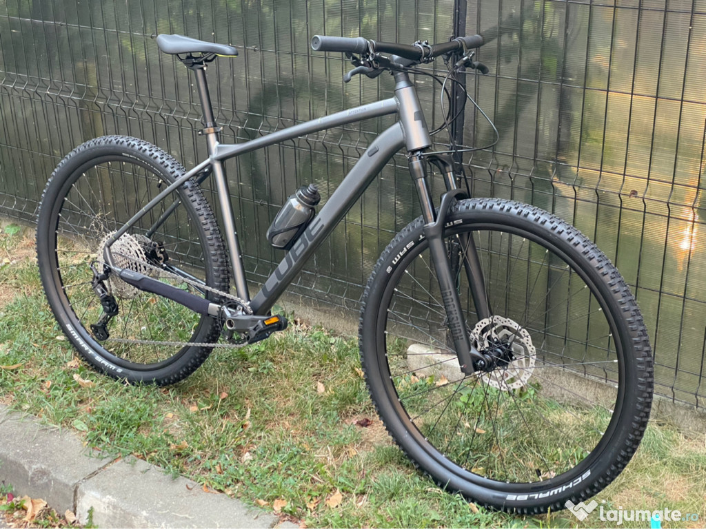 Bicicleta NOUA MTB CUBE Attention SL 2022 Gri Mat Cadru 22”