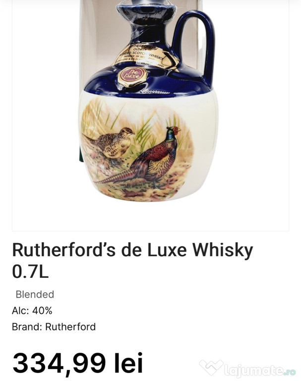 Rutherford’s de Luxe Whisky 0.7L