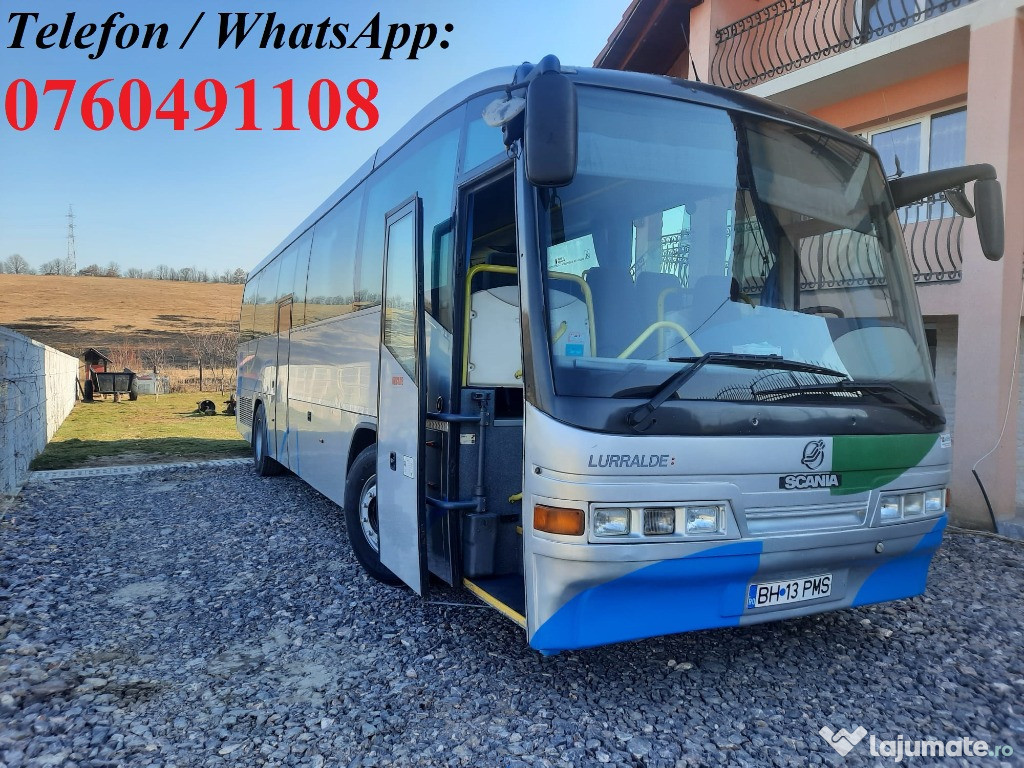 Autocar Scania Irizar, AC-clima, 55 locuri, cutie manuala