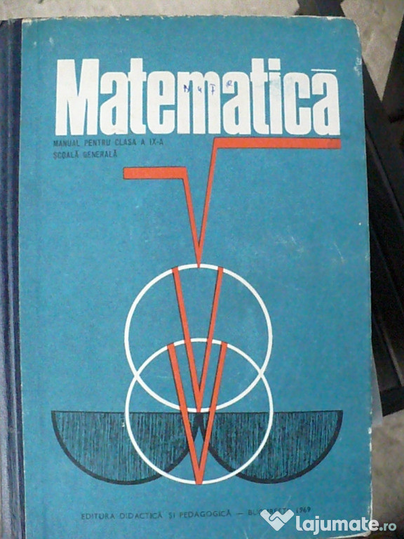 Matematica manual clasa a IX a 1969