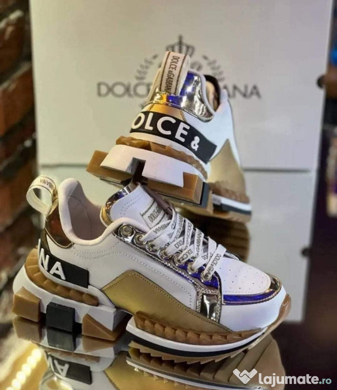 Adidasi Dolce Gabbana new model,diverse marimi, Italia, saculet, etichetă