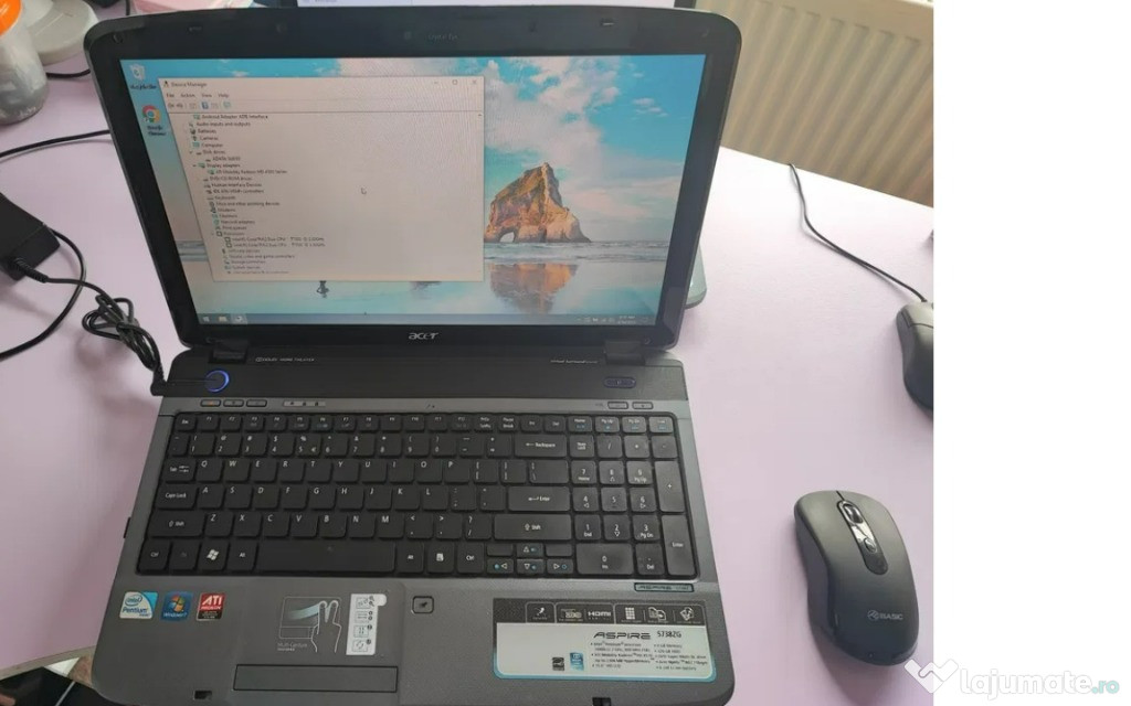 Laptop Acer 15,6, SSD 256 GB nou, 8GB DDDR3, video 512 MB