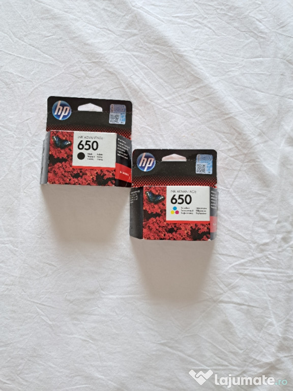 Cartușe HP 650 color și negru
