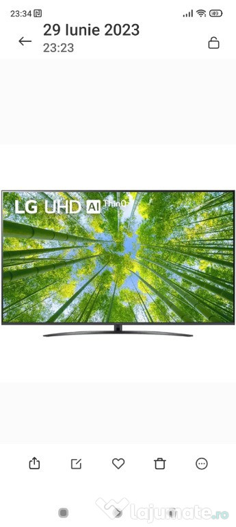 Televizor LED Smart LG, Ultra HD 4K, HDR, 164cm