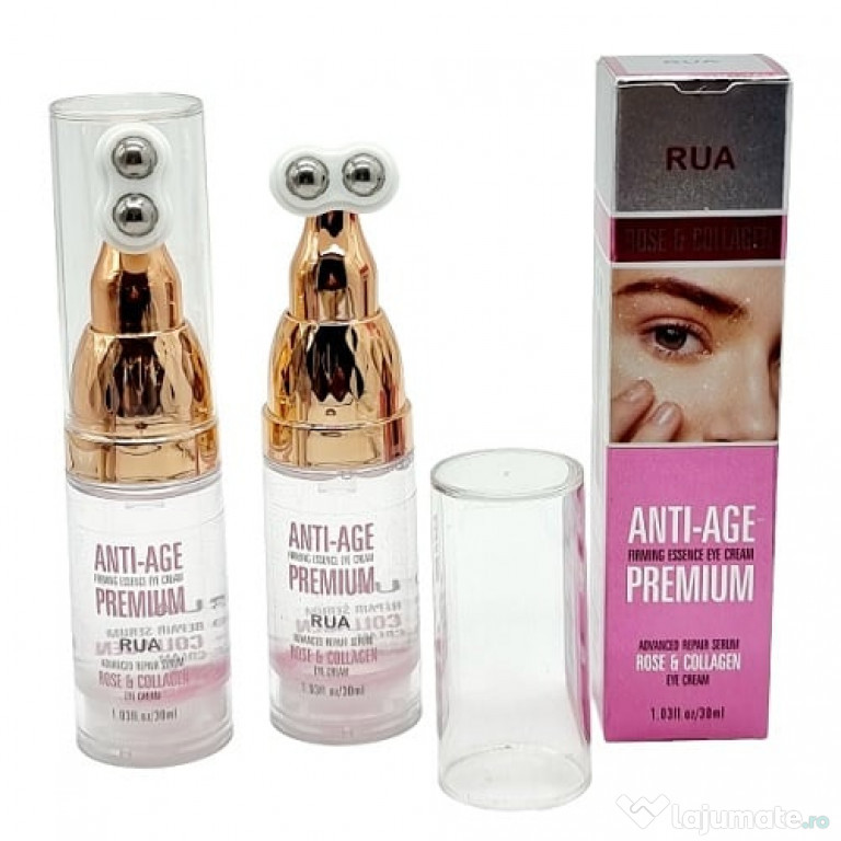 Ser antirid pentru ochi, RUA, cu Trandafir si Collagen, 30 ml