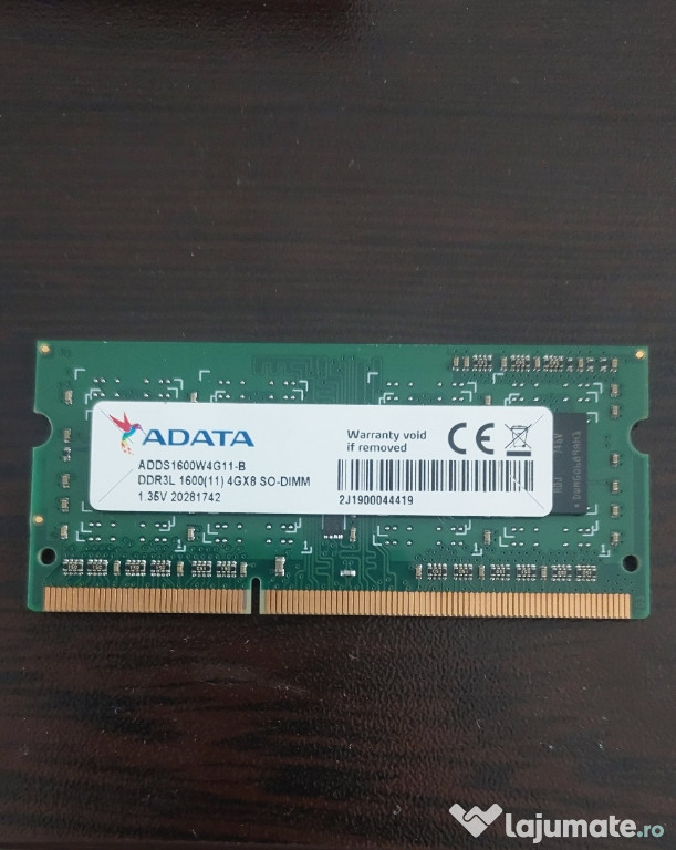 Memorie RAM 4GB DDR3 L