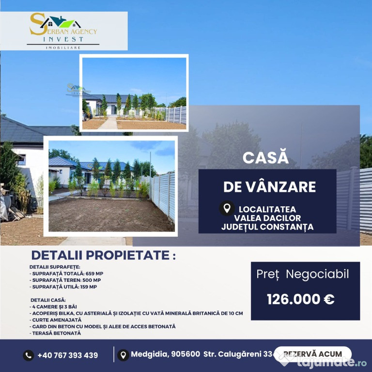 Casă de Vânzare în Valea Dacilor – Confort și Calitate