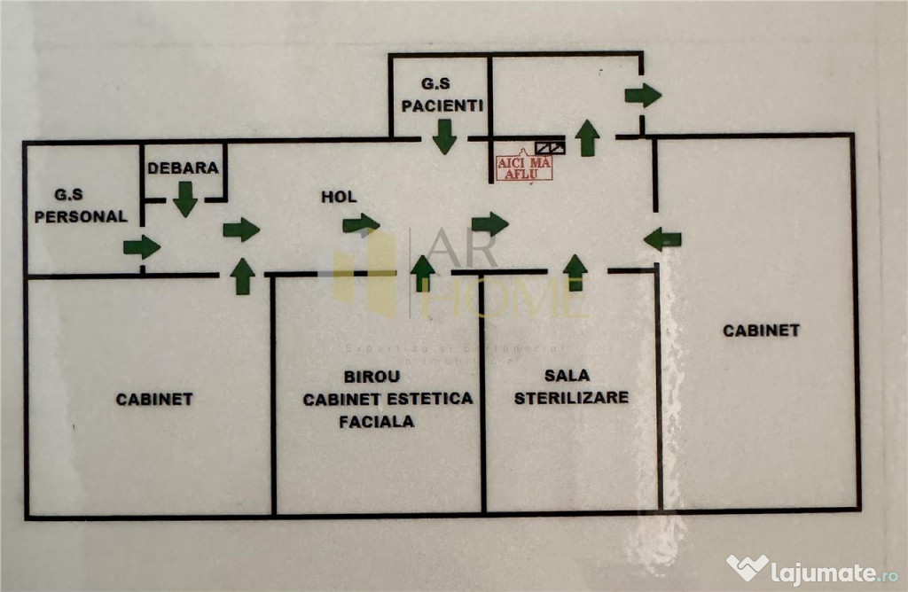 Apartament 3 camere, pretabil pentru cabinete medicale, Plo