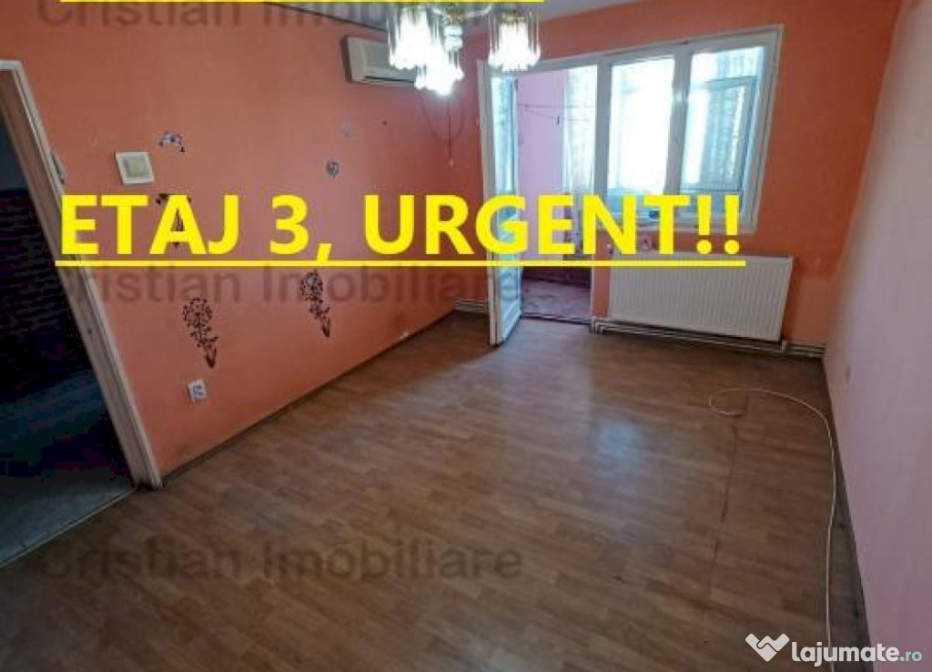 LIBER! - Ap 2 camere, etaj 3, zona Calea Galati - Kogalnice