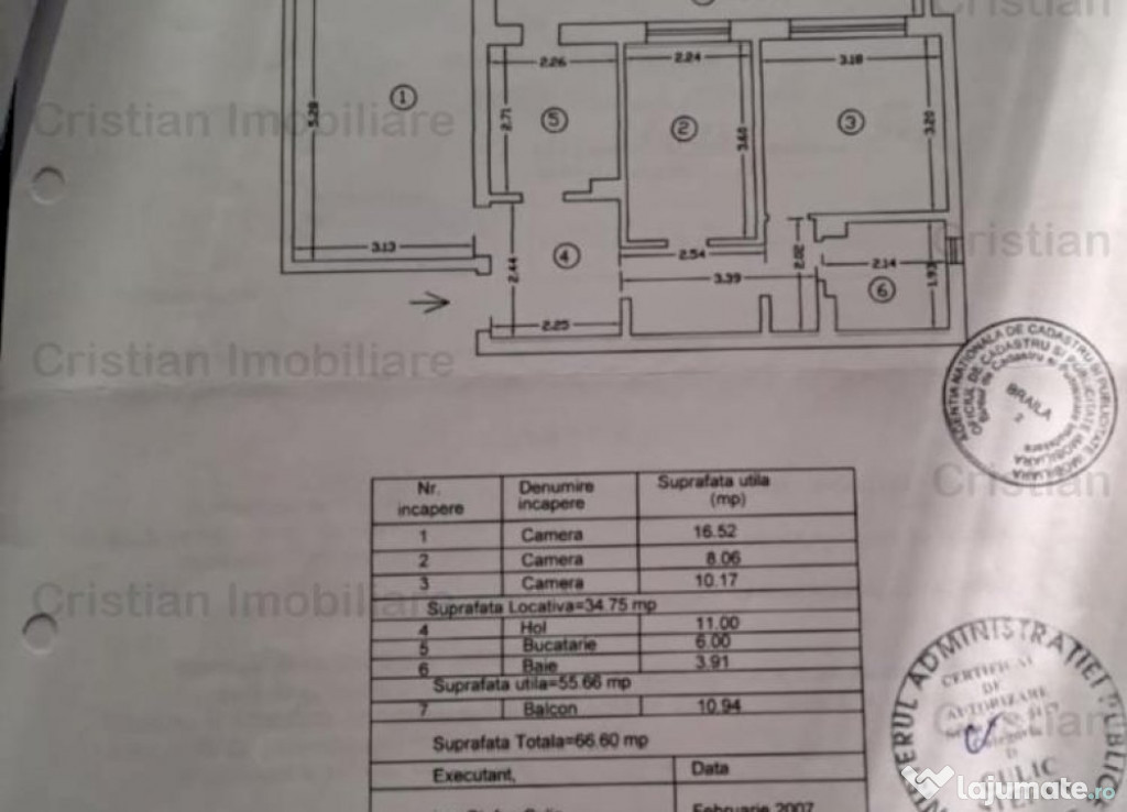 Zona Calarasilor Parter cu balcon 10 m Ultracentral 3 cam c