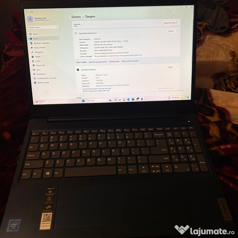 Vand Laptop Lenovo