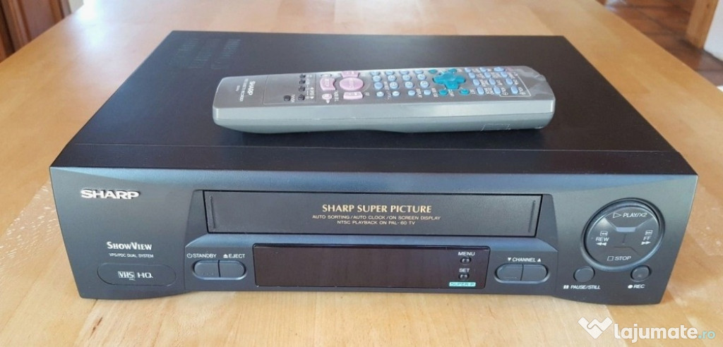 Video SHARP recorder VHS nou