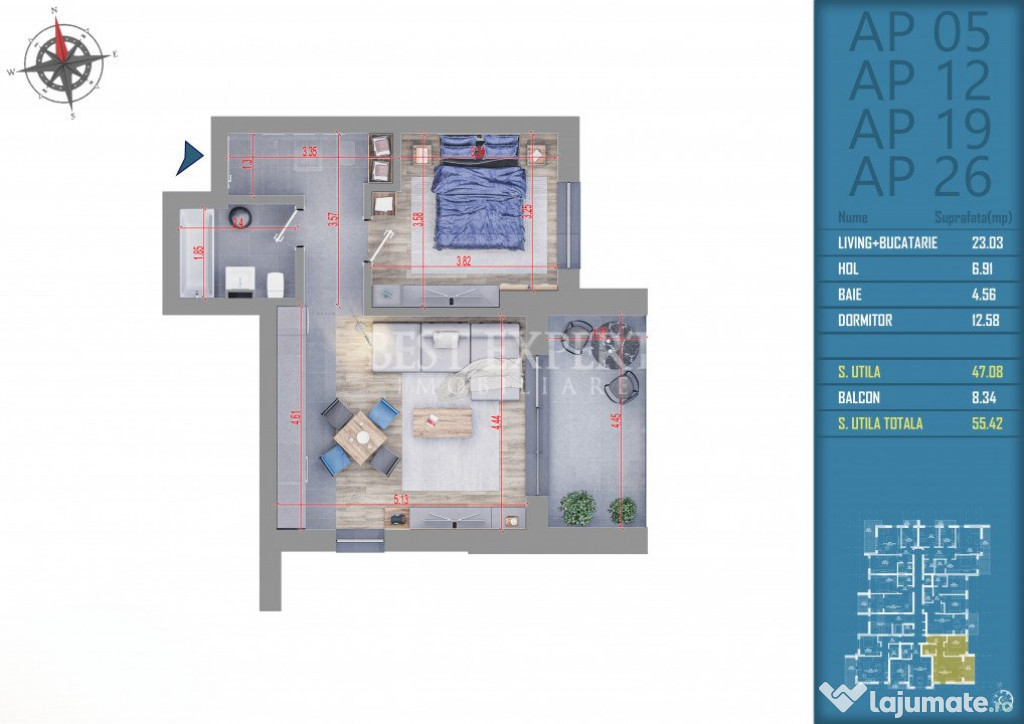 Apartament 2 Camere Mutare Rapida -Finalizare Decembrie 2024