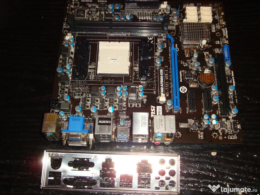 Placa de baza MSI FM2-A75MA-E35 FM2 DVI HDMI USB 3.0 AMD