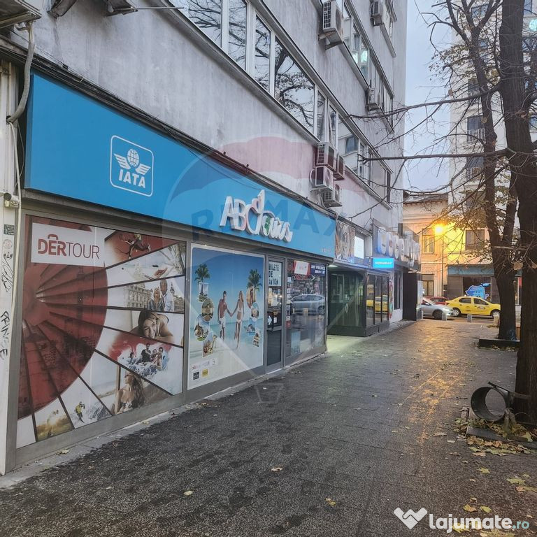 Spațiu comercial de inchiriat 133mp zona Rosetti/Romana