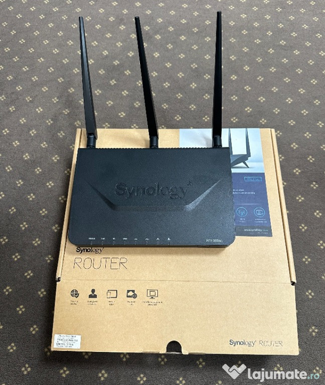 Router Wireless Synology RT1900AC, Dual Band AC, 4 x 10/100/1000 Mbps,