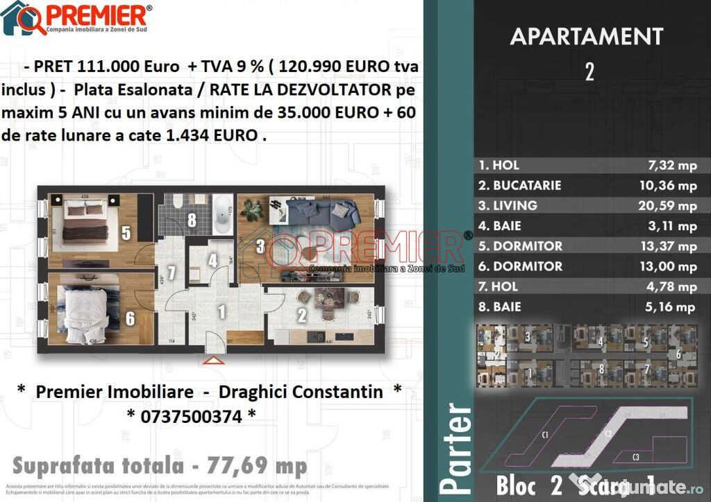 Rate la Dezvoltator - Z PARK RESIDENCE - Bulevardul