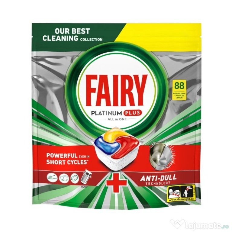 Fairy Platinum Plus capsule anti matuire, 88 bucati