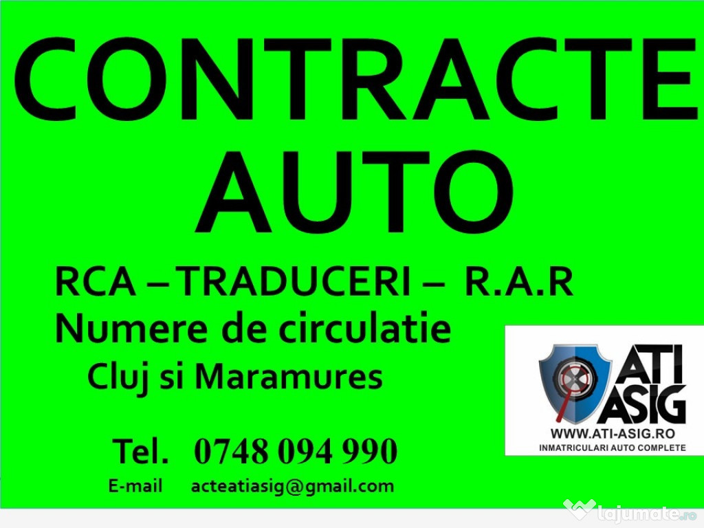 Contracte auto - asigurari si traduceri