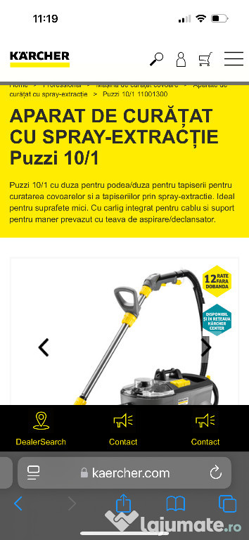 KARCHER APARAT DE CURATAT CU SPRAY-EXTRACTIE Puzzi 10/1