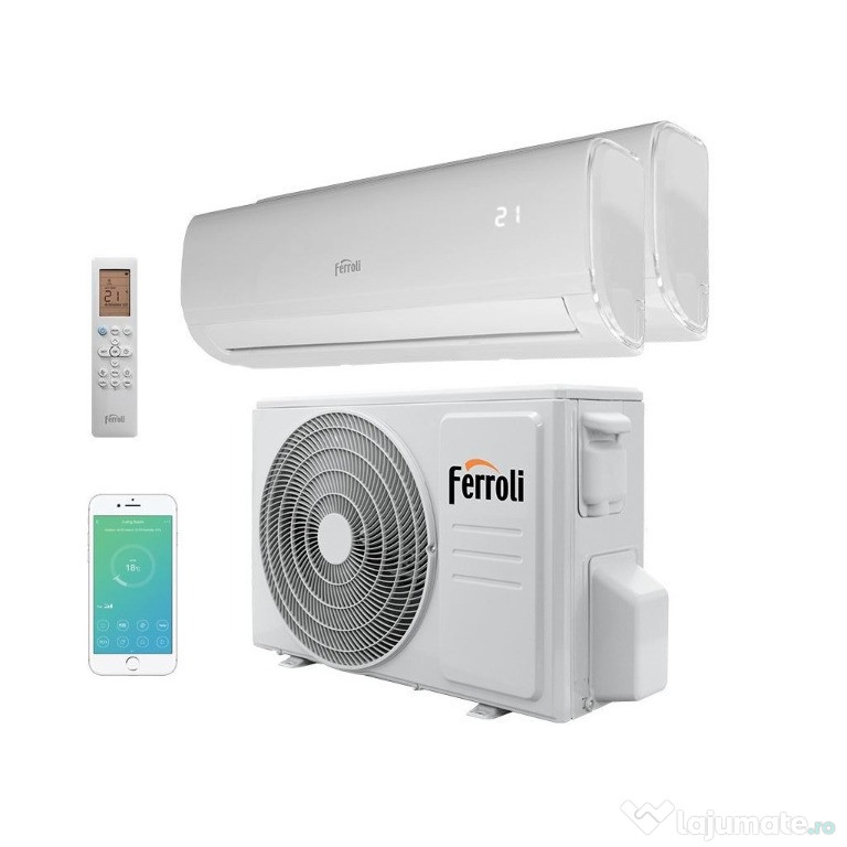 Aer conditionat dublu split Ferroli Giada M 18, A++, Wi-Fi