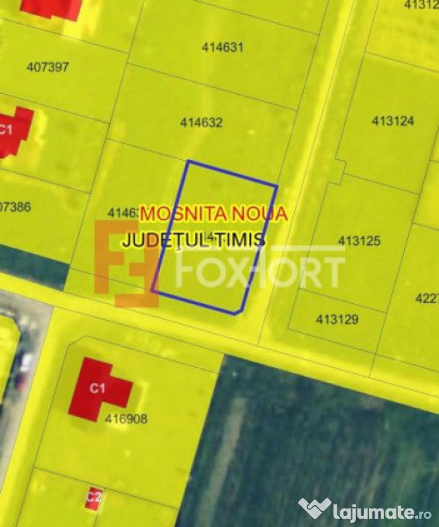 COMISION 0% Teren intravilan de 748 mp cu 2 fronturi - Mosni