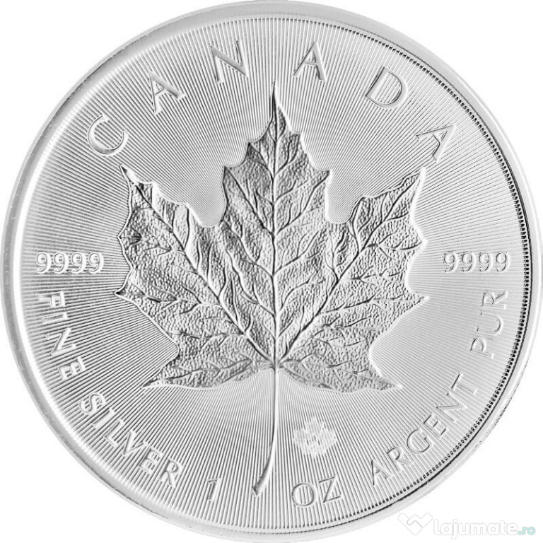 Monede argint pur 999 Maple Leaf Canada