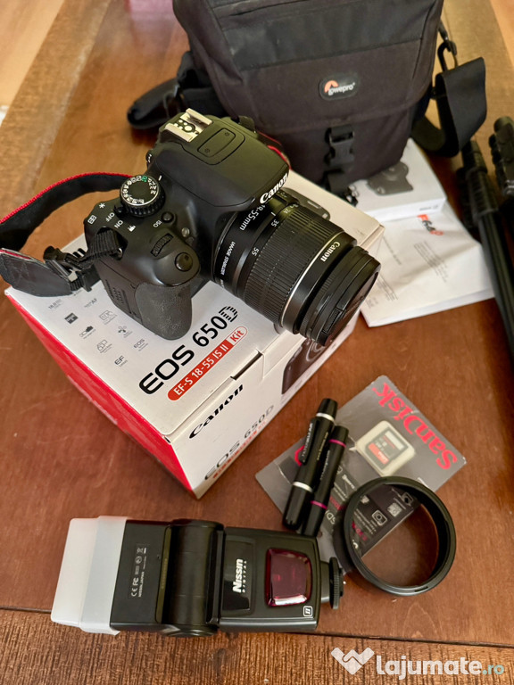 Canon 650D ca nou, kit complet