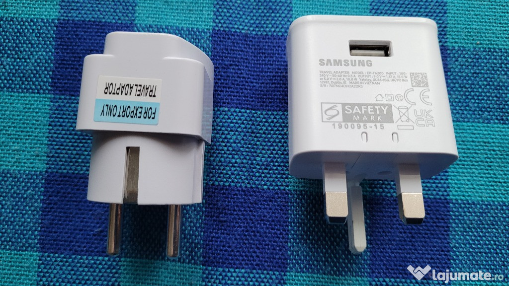 Adaptor + Incarcator USB telefon original SAMSUNG EP-TA200 15W