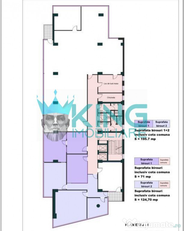 Spatiu Birouri | 124mp | Centrala | Cladire Birouri | Compar