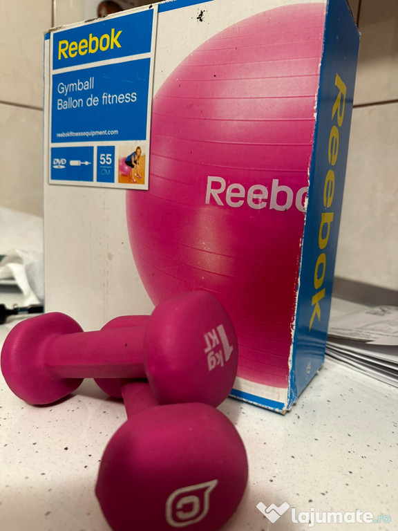 Minge fittnes reebook gonflanbila roz gantere
