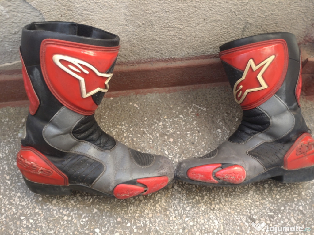Cizme moto Alpinestars uzate/folosite, marimea 43/ 28 cm