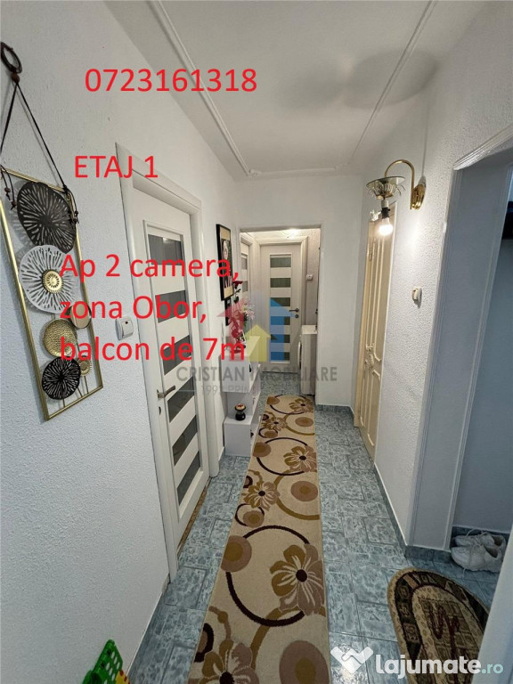 2 camere, etaj 1, 57 mp, confort 1 decomandat, Obor