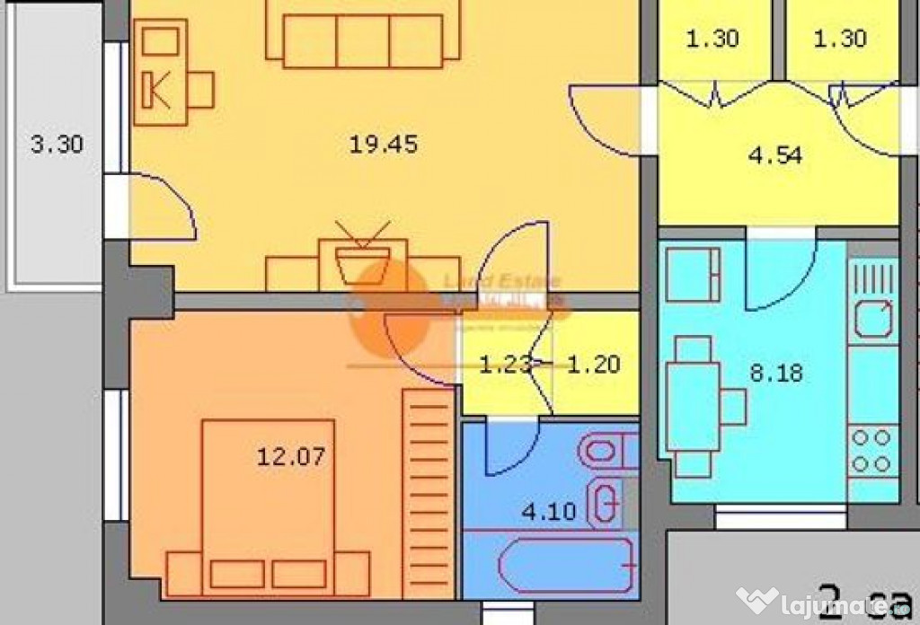 2 camere Lujerului-Veteranilor (1984-200 m metrou )
