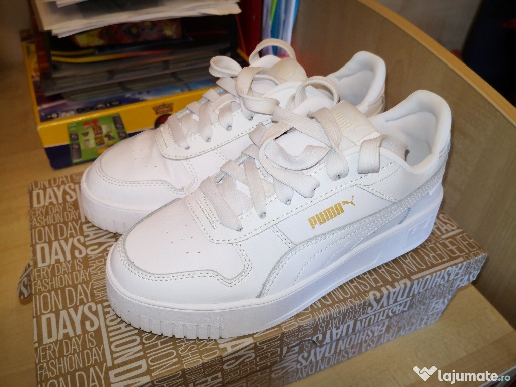 Puma pantofi sport dama din piele si piele ecologica.