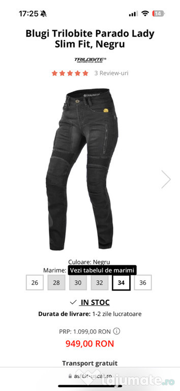 Pantaloni moto dama