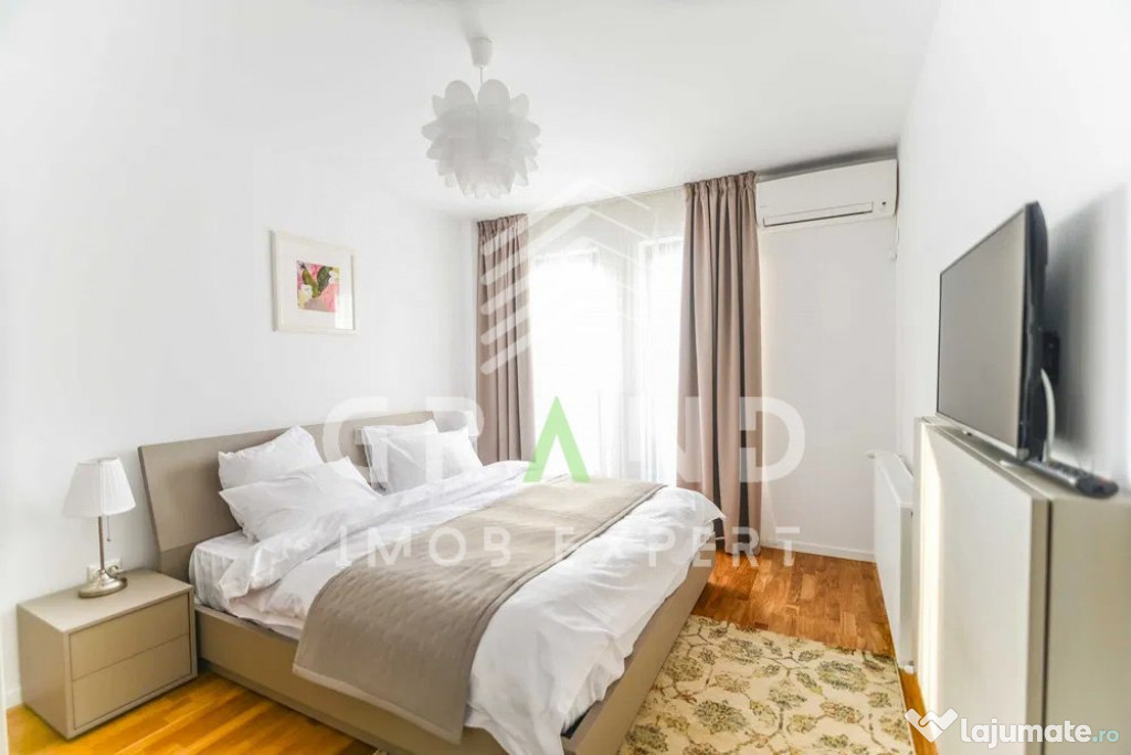 MODERN! Ap 2 camere, BALCON, PARCARE SUBTERANA, zona Gheorgh