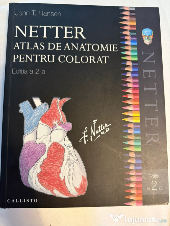 Netter – Atlas de anatomie pentru colorat