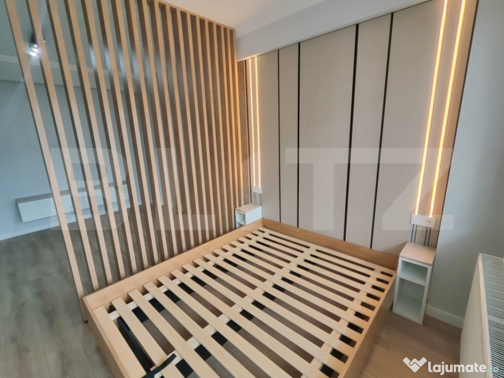 Apartment cu o camera, 37 mp, mobilat nou, parcare, zona Ter