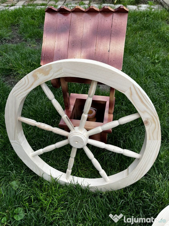 Roată lemn rustic
