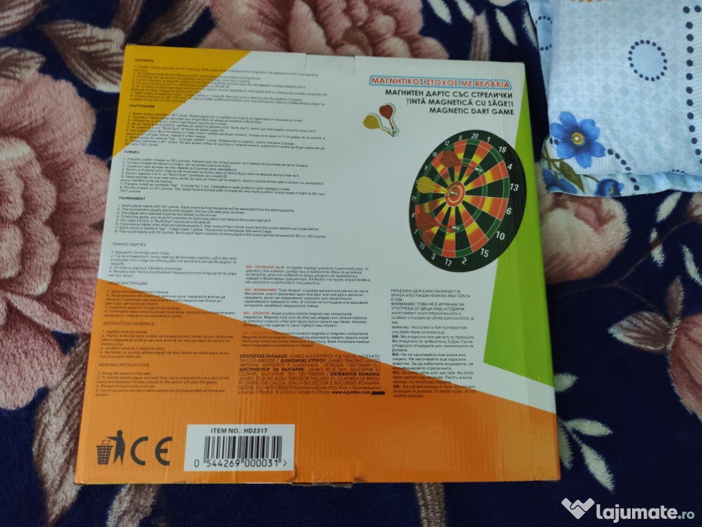 Joc darts țintă magnetica