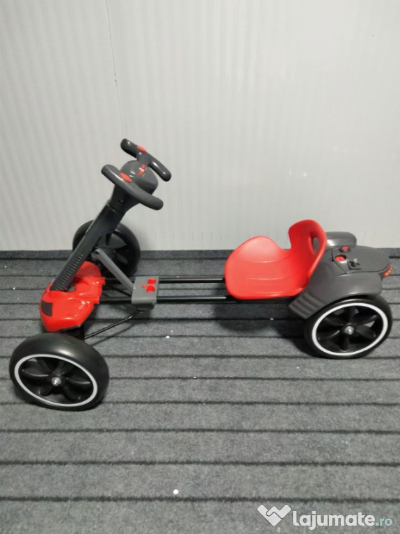 Go Kart electric pentru copii Kinderauto KT-001 45W pliabil RC BT #RED